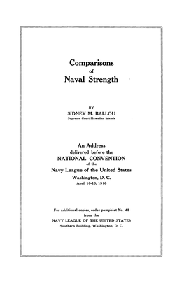 Comparisons Naval Strength