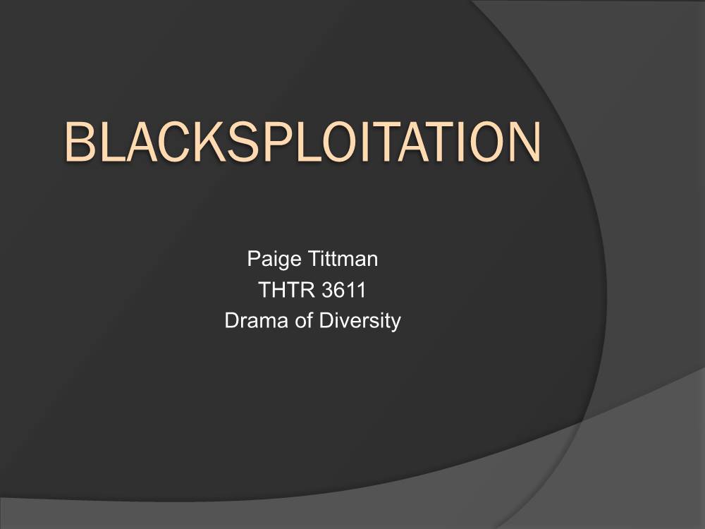 Blacksploitation