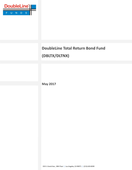 Doubleline DBLTX Total Return Bond Fund Update