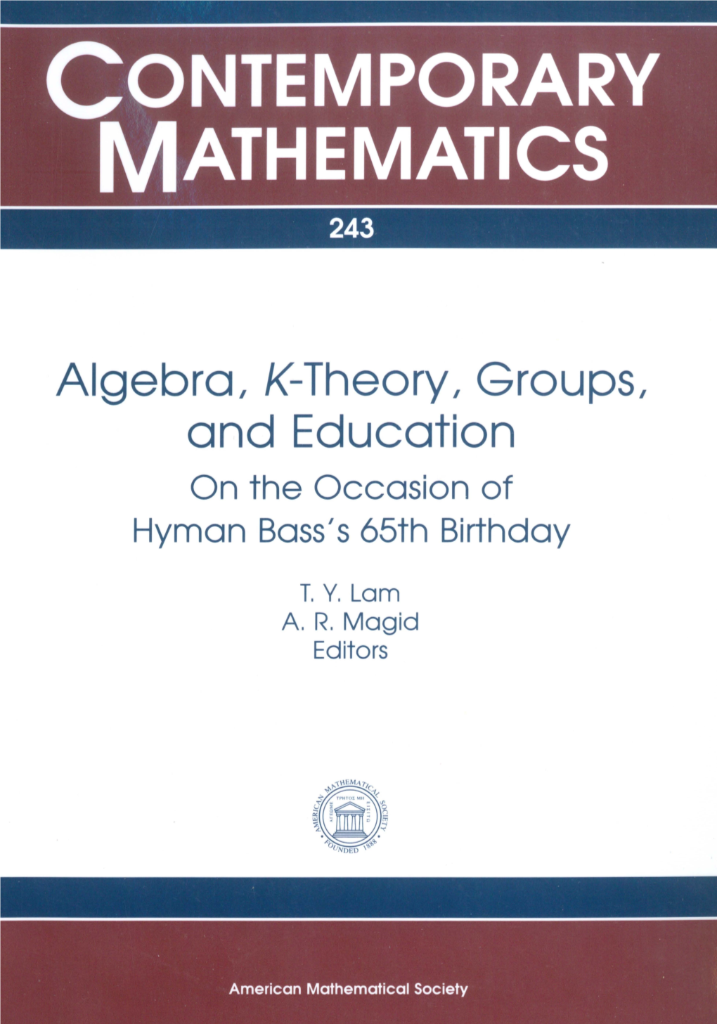 Contemporary Mathematics 243