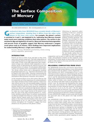 The Surface Composition of Mercury
