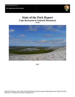 State of the Park Report, Cape Krusenstern National Monument