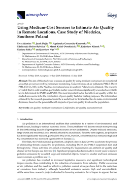 Using Medium-Cost Sensors to Estimate Air Quality in Remote Locations