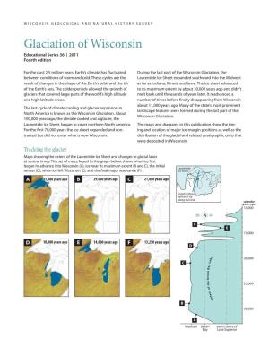 Glaciation of Wisconsin Educational Series 36 | 2011 Fourth Edition
