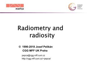 Radiometry, Radiosity