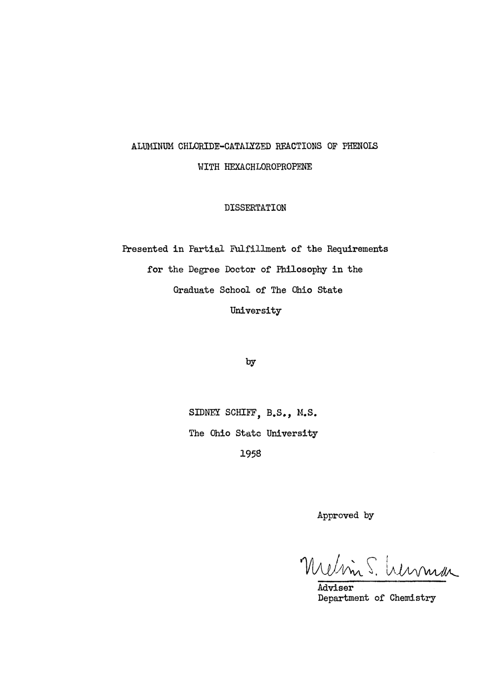 Aluminum Chloride-Catalïzed Reactions of Phenols With