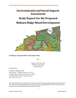 EIA 1259 Makuyu Study Report