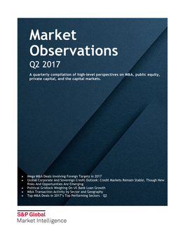 Market Observations Q2 2017