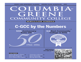 C-GCC by the Numbers Evening Division, COLUMBIA-GREENE COMMUNITY COLLEGE, 4400 Route 23, Hudson, NY 12534