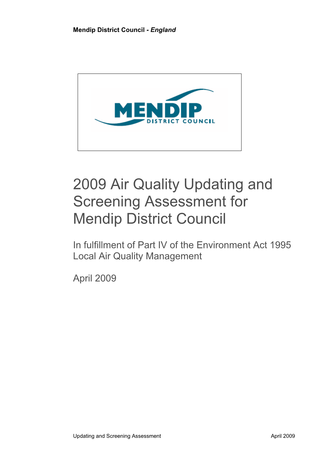Air Quality Report 2009