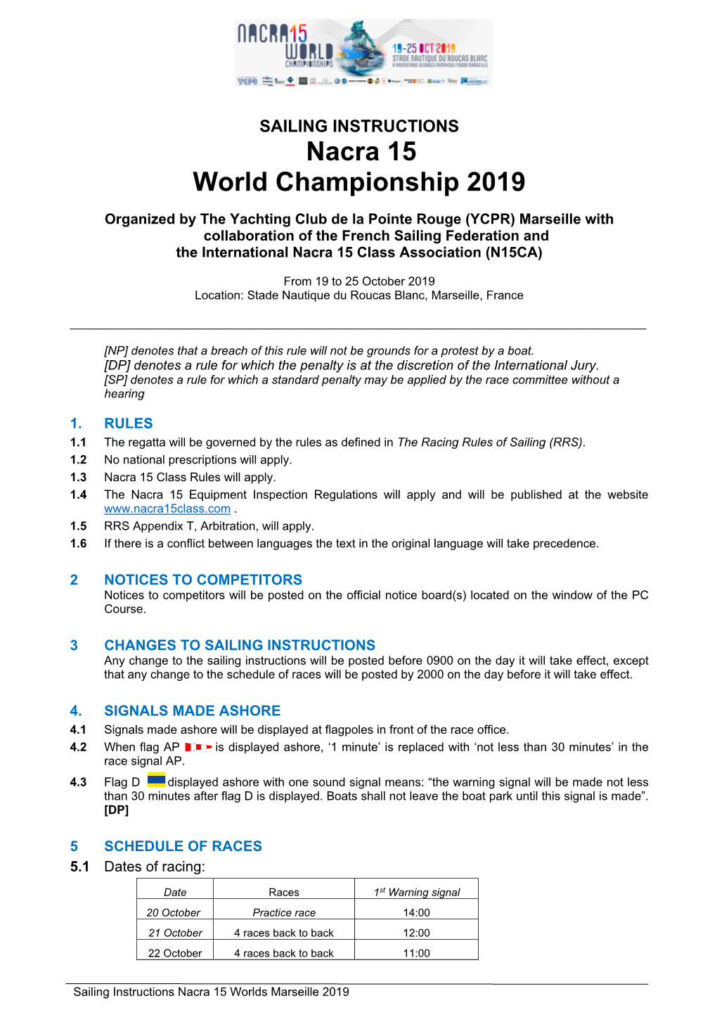 Nacra 15 World Championship 2019
