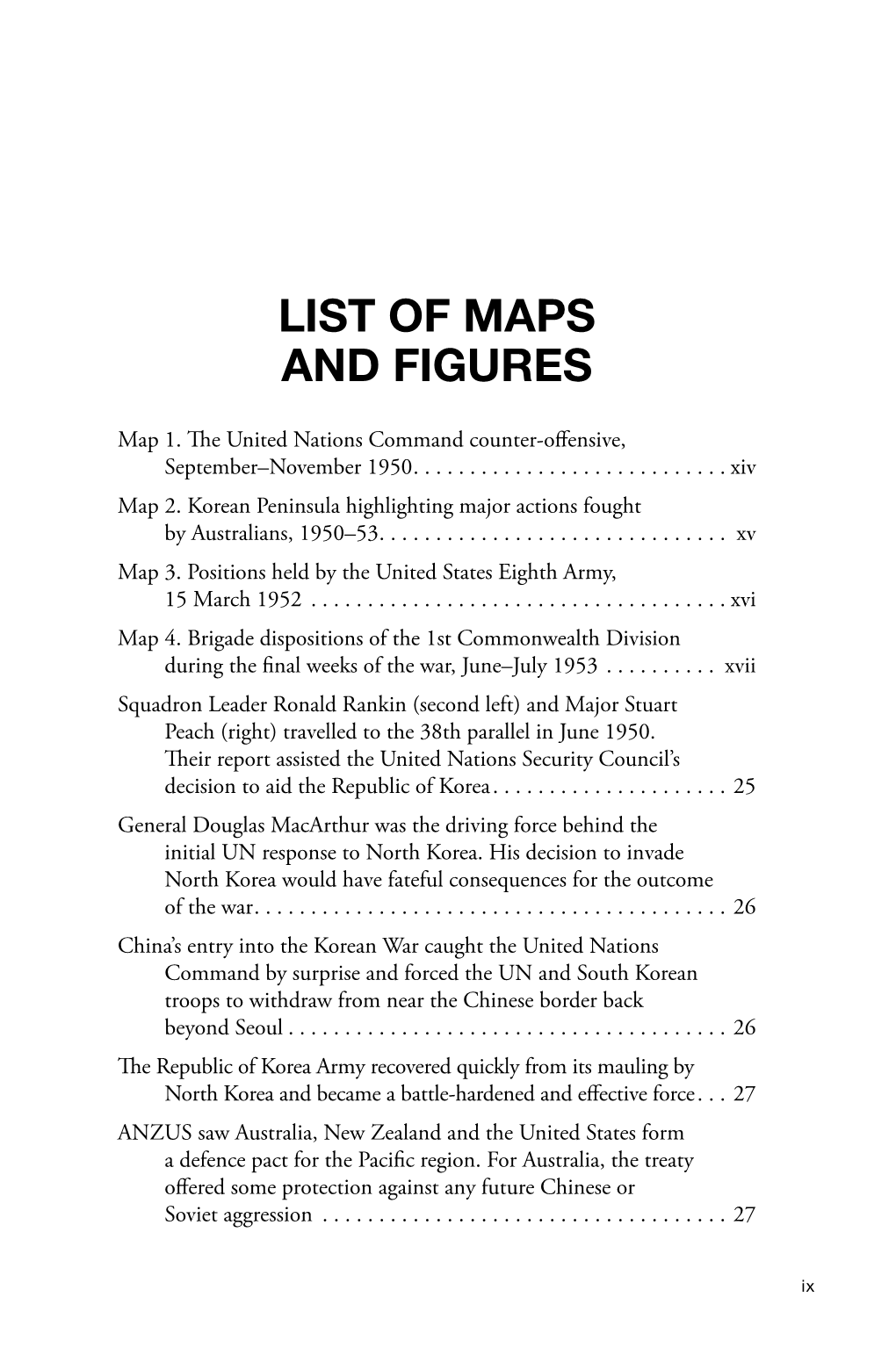 List of Maps and Figures