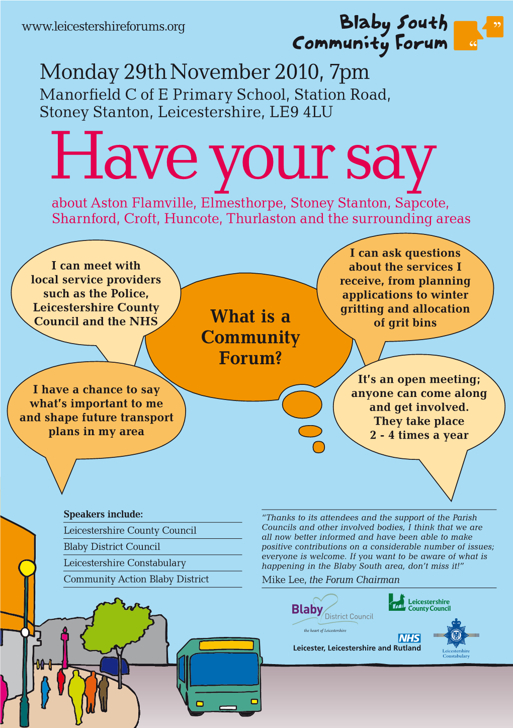 The 11Th Blaby South Community Forum