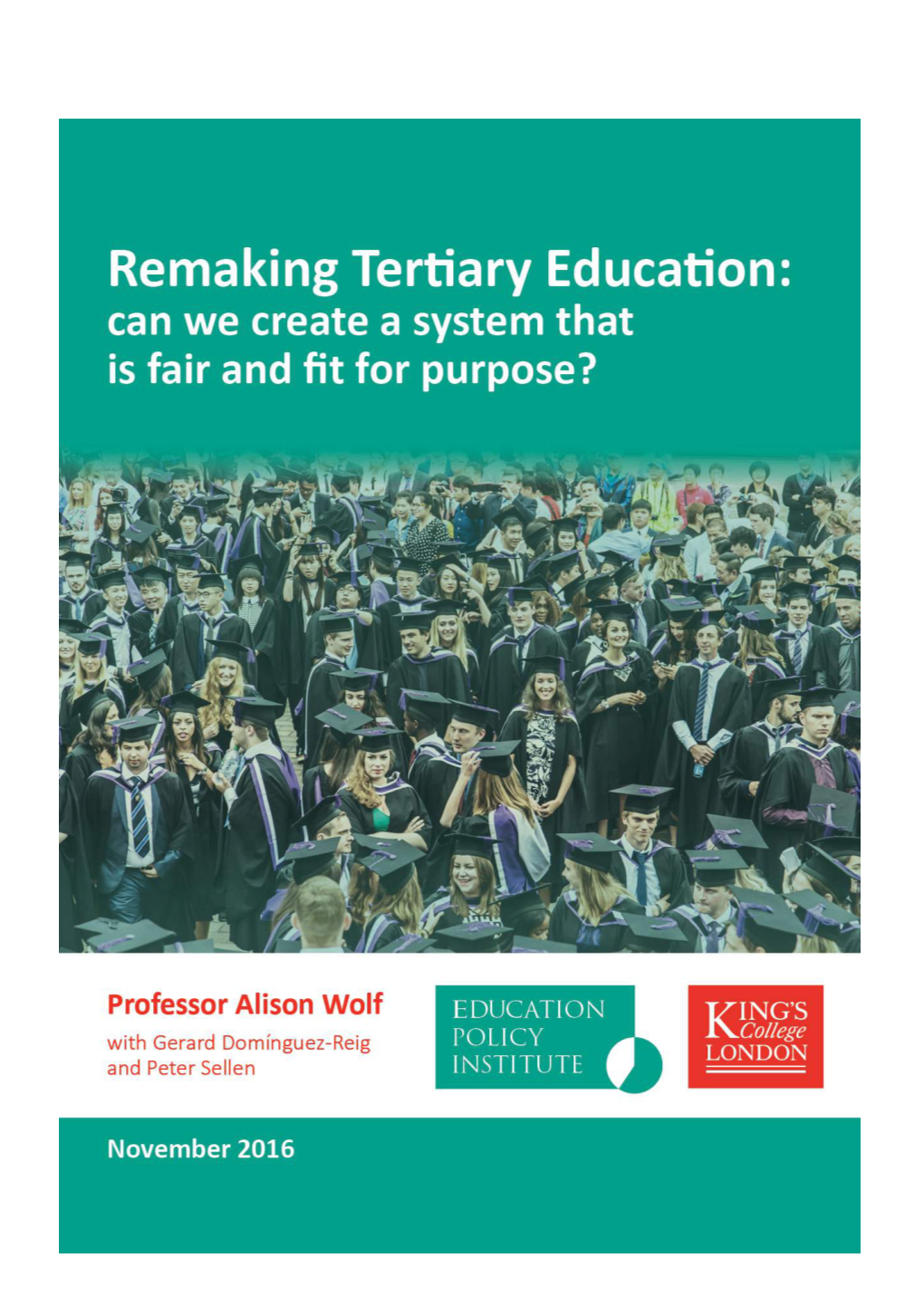 Remaking Tertiary Education