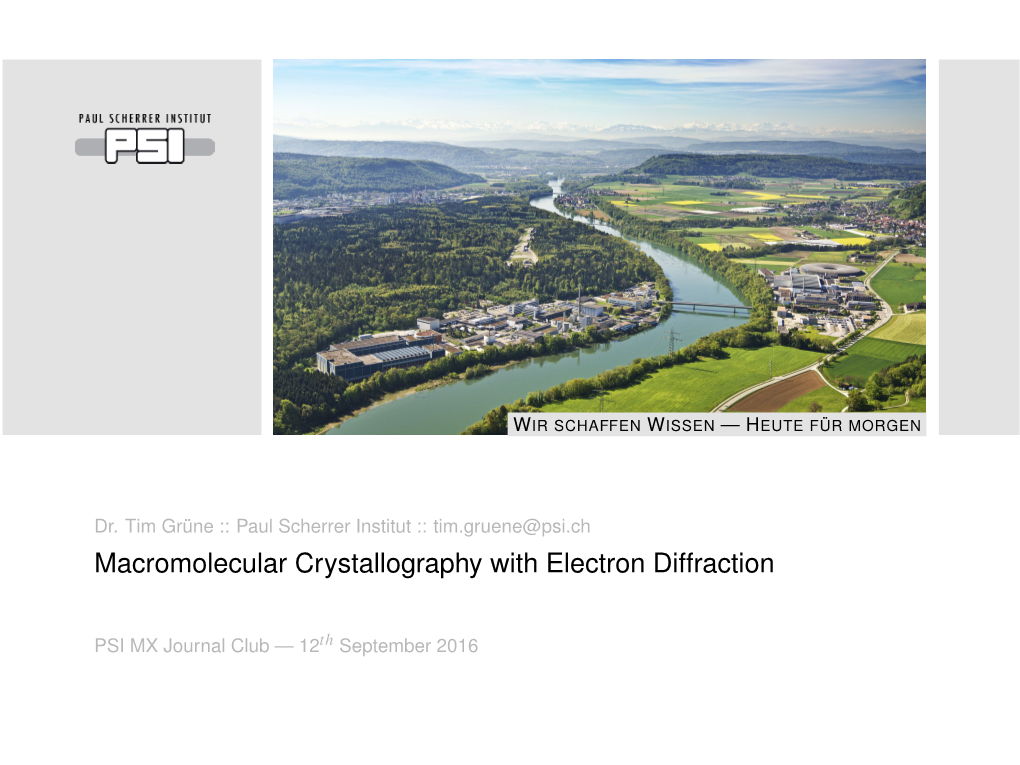 Macromolecular Crystallography with Electron Diffraction