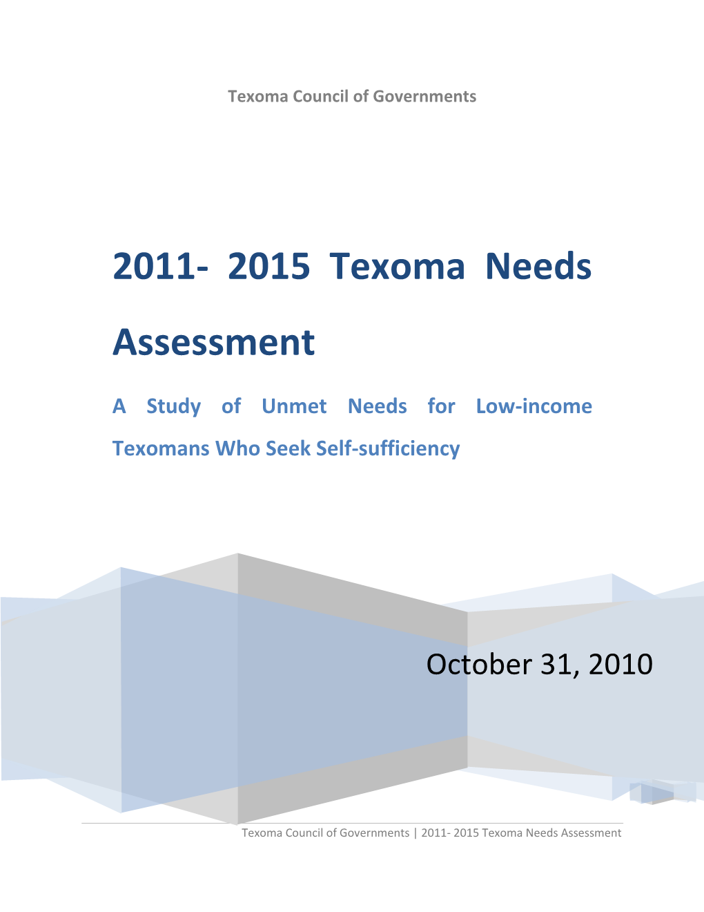 2015 Texoma Needs Assessment
