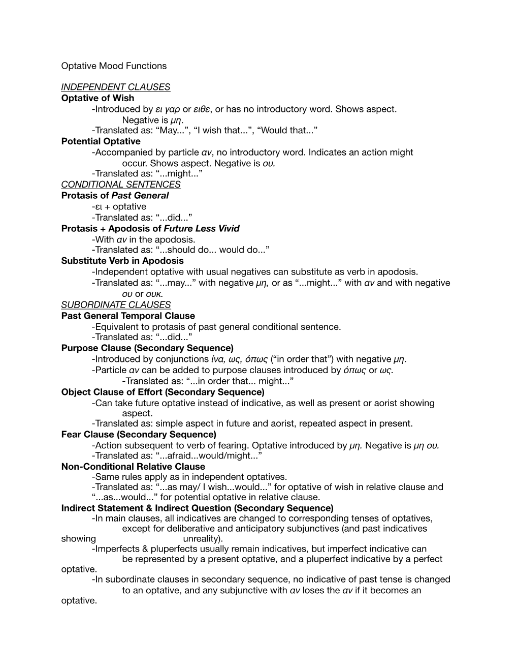 Optative Functions.Pages