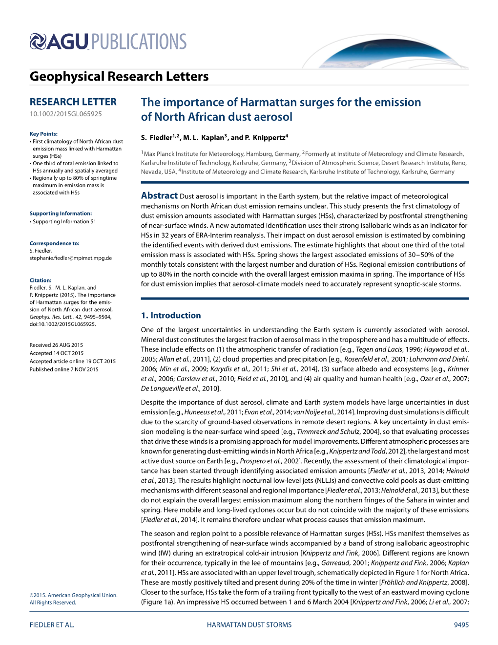 The Importance of Harmattan Surges for the Emission of North African