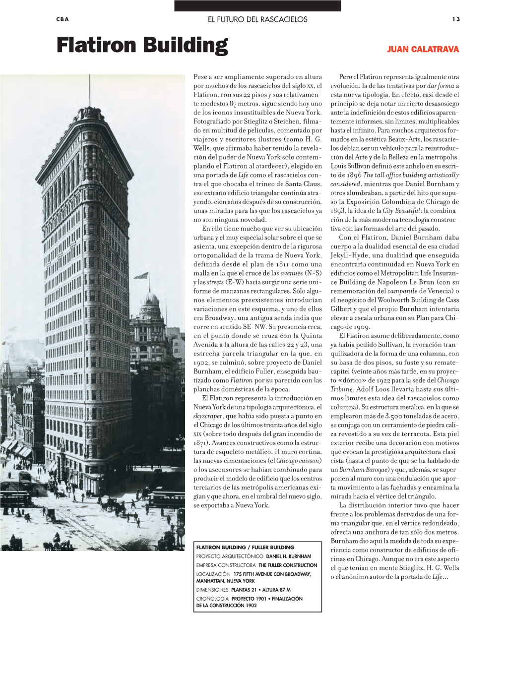 Flatiron Building JUAN CALATRAVA