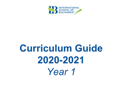 Curriculum Guide 2020-2021 Year 1