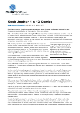 Koch Jupiter 1 X 12 Combo Nick Guppy (Guitarist) July 11, 2012, 17:01 UTC