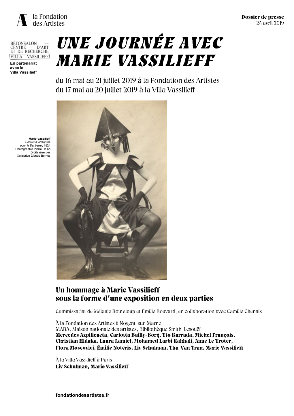 Une Journee Avec Marie Vassilieff