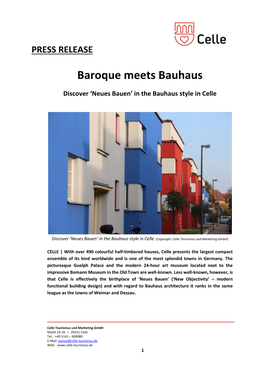 Baroque Meets Bauhaus