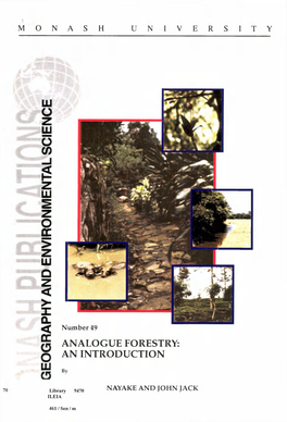 Analogue Forestry: an Introduction