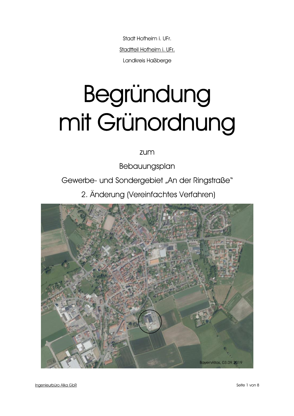 Begründung Mit Grünordnung