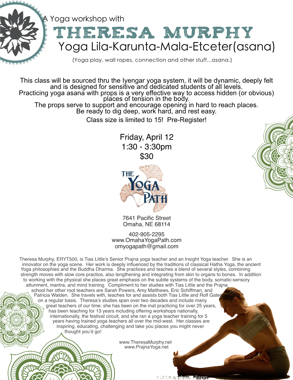 Yoga Lila-Karunta-Mala-Etceter(Asana) (Yoga Play, Wall Ropes, Connection and Other Stuff...Asana.)