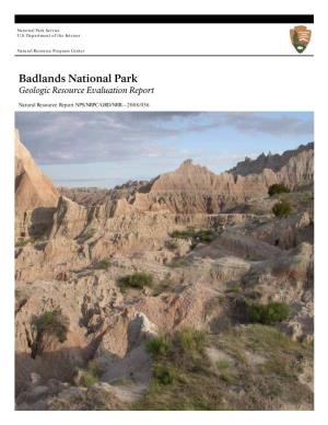 Badlands National Park Geologic Resource Evaluation Report