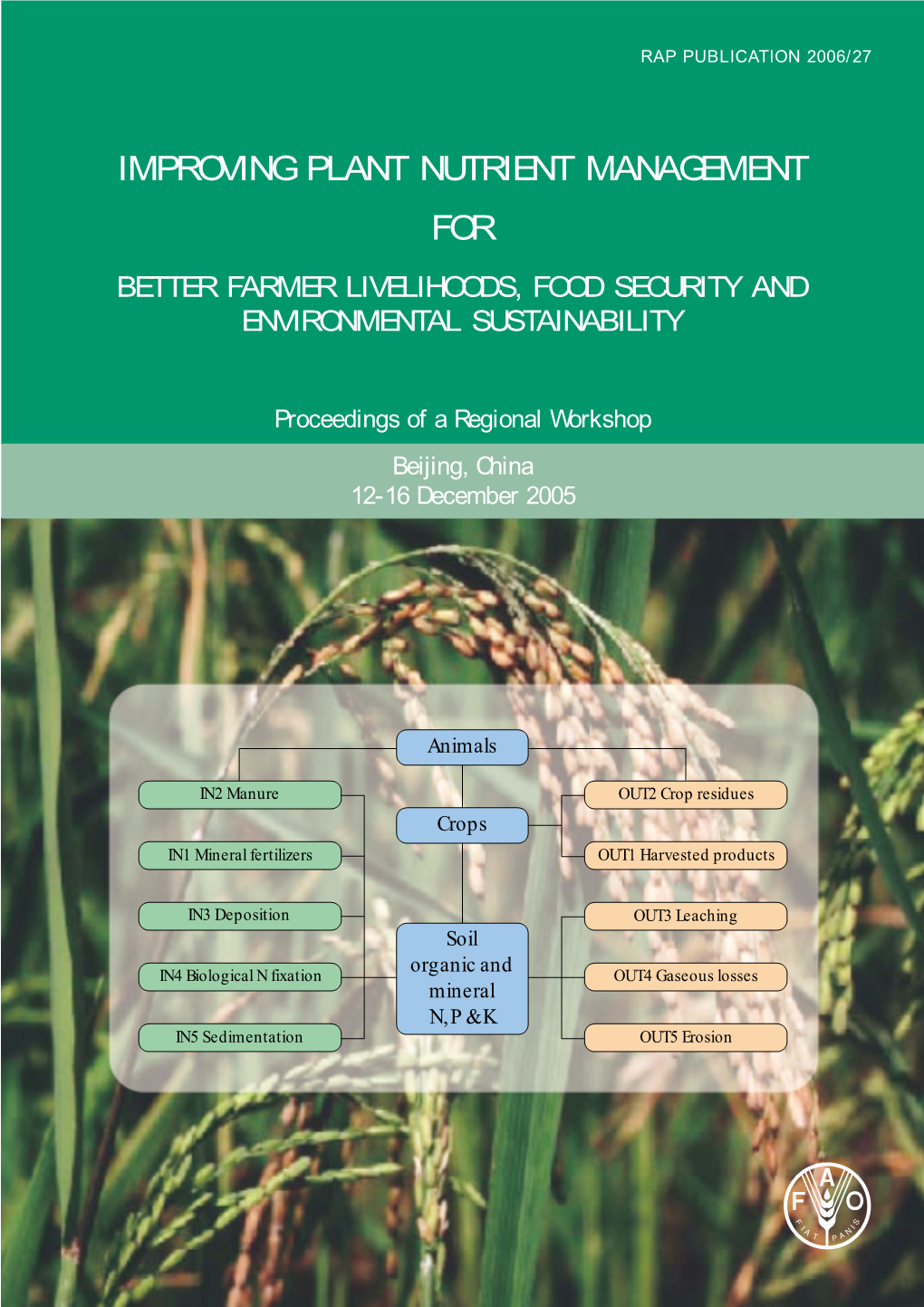 Improving Plant Nutrient Management for Better Farmer Livelihoods, Food Security and Environmental Sustainability