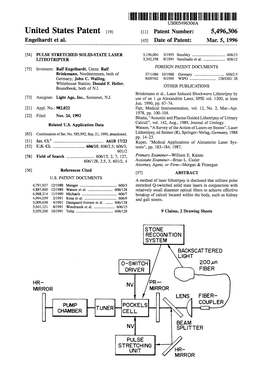 III IIII USOO5496306A United States Patent (19) 11 Patent Number: 5,496,306 Engelhardt Et Al