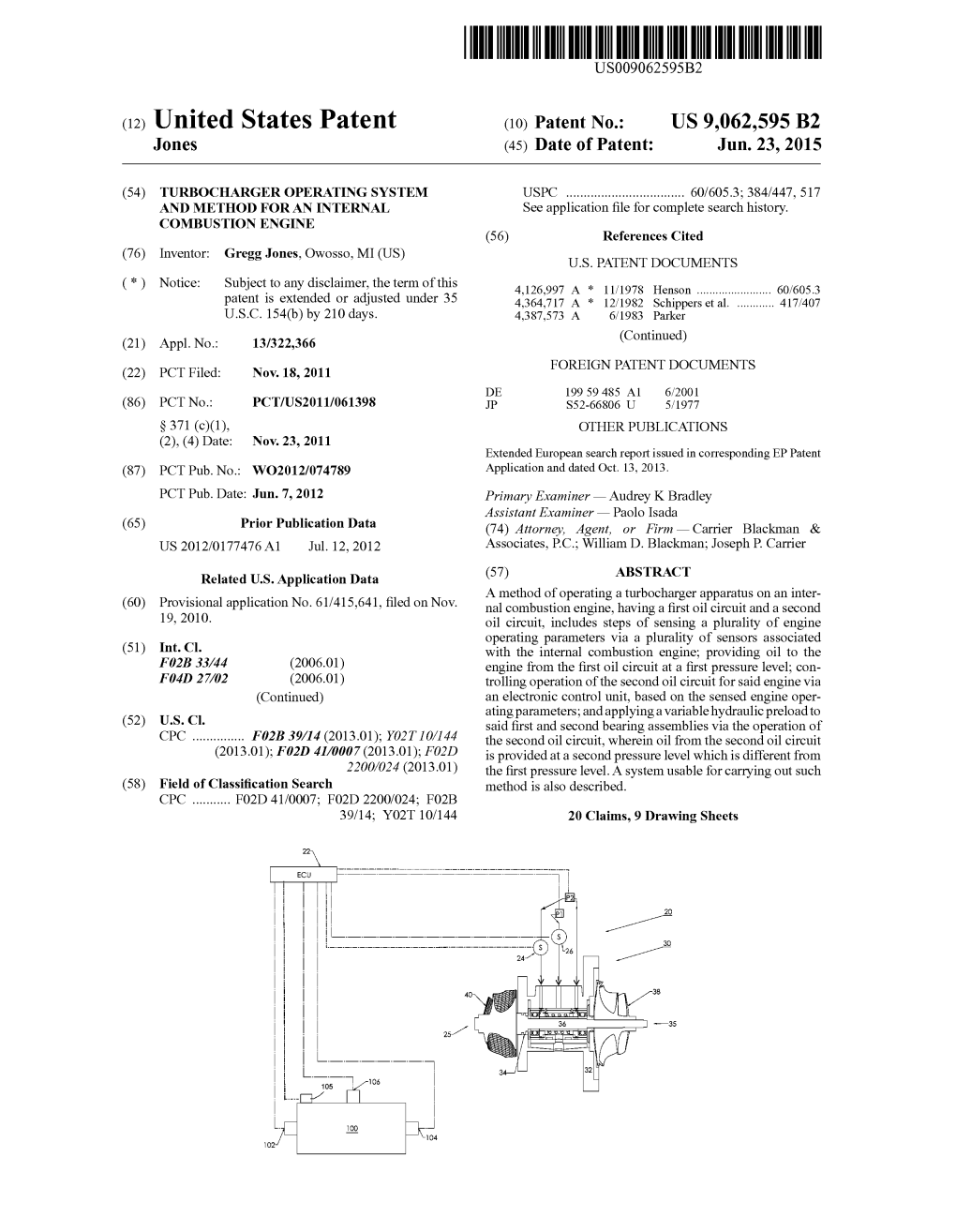 (12) United States Patent (10) Patent No.: US 9,062,595 B2 Jones (45) Date of Patent: Jun