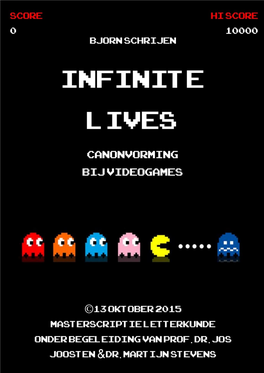 Infinite Lives Canonvorming Bij Videogames