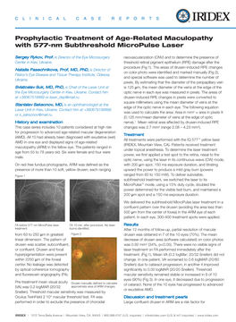 Prophylactic Treatment of Age-Related Maculopathy with 577-Nm Subthreshold Micropulse Laser