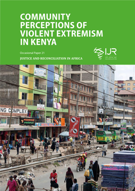Community Perceptions of Violent Extremism in Kenya