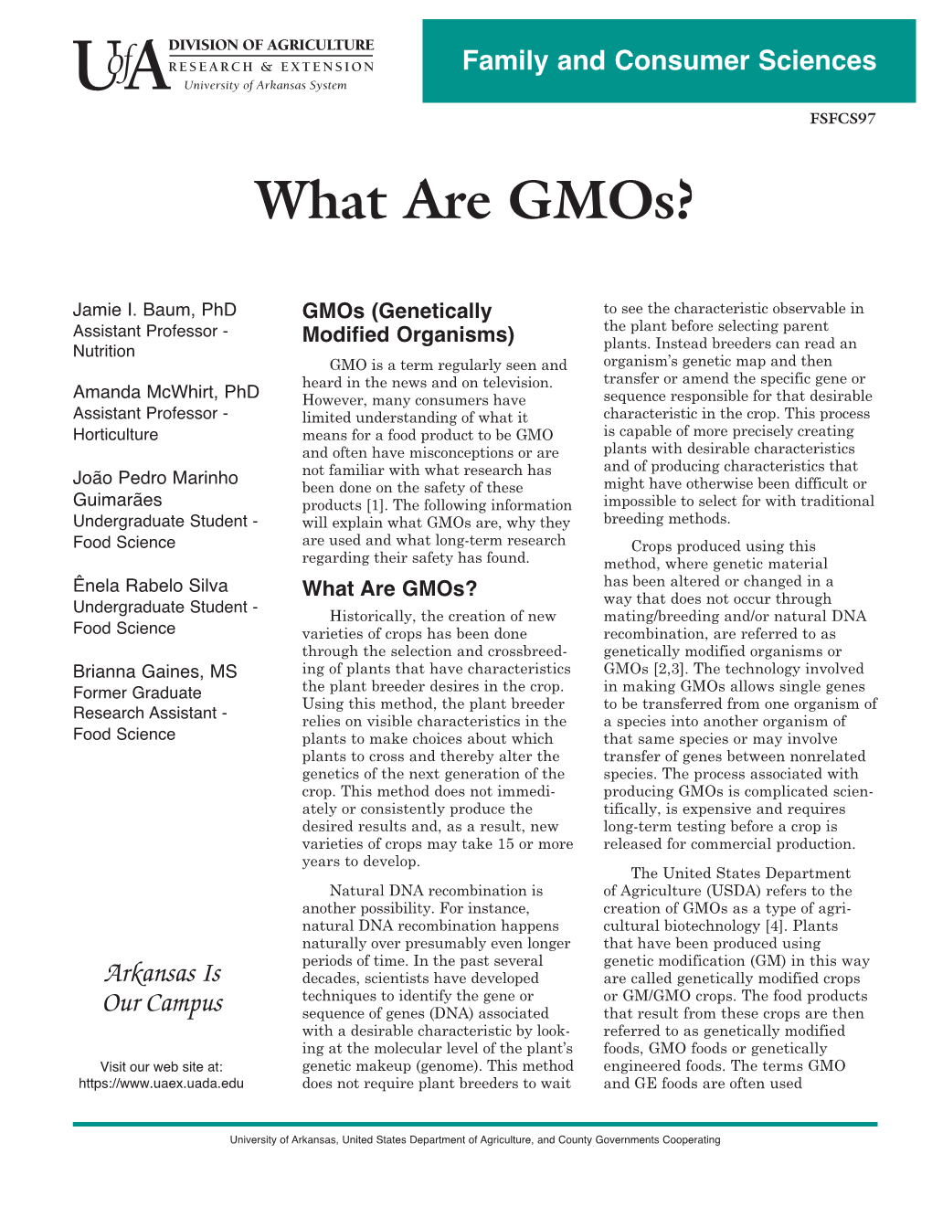 What Are Gmos?