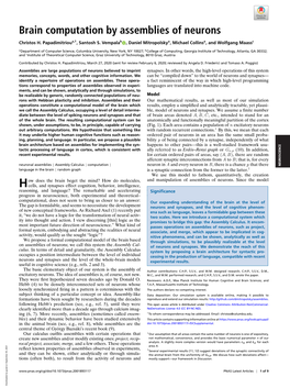 Brain Computation by Assemblies of Neurons