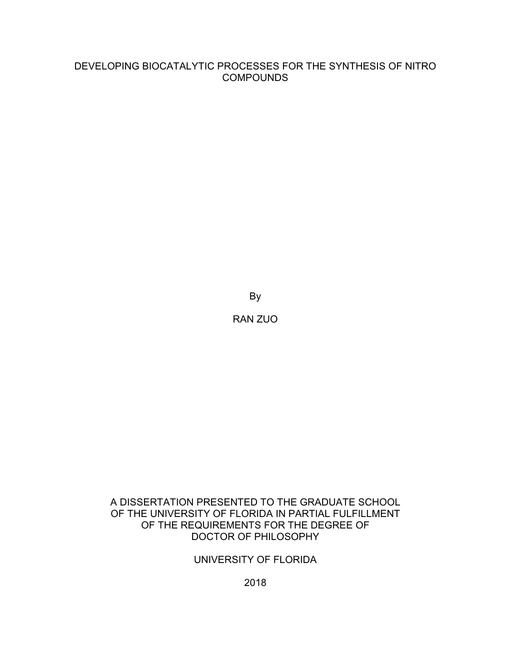 Developing Biocatalytic Processes for the Synthesis of Nitro Compounds