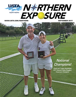 National Champions! Chuck and Caitlyn Merzbacher 2017 National Father/Daughter Grasscourt Champions