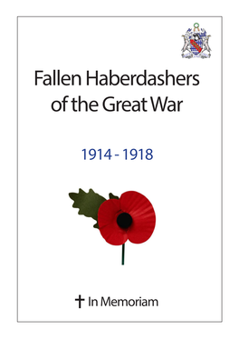 Fallen Haberdashers of the Great War