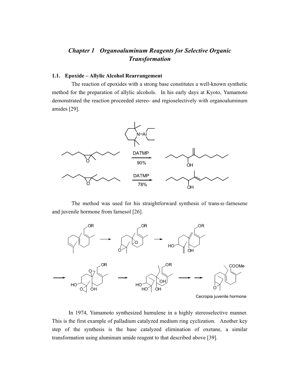 Chapter 1 Organoaluminum Reagents for Selective Organic Transformation