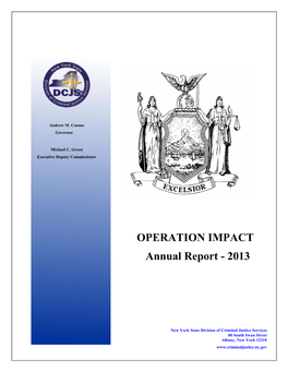 OPERATION IMPACT Annual Report - 2013