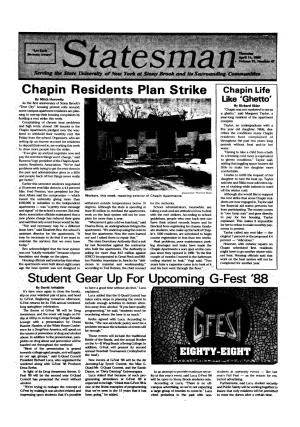 I Chapin Residents Plan Strike