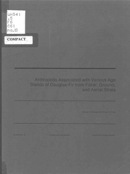 Arthropods Associated with Various Age Stands of Douglas-Fir From