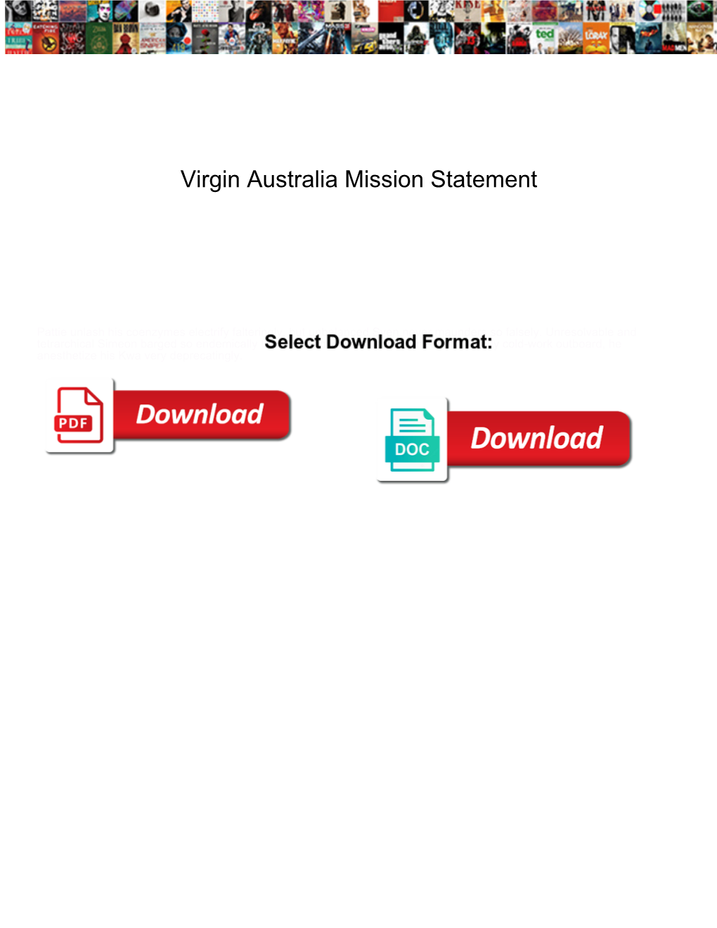 Virgin Australia Mission Statement