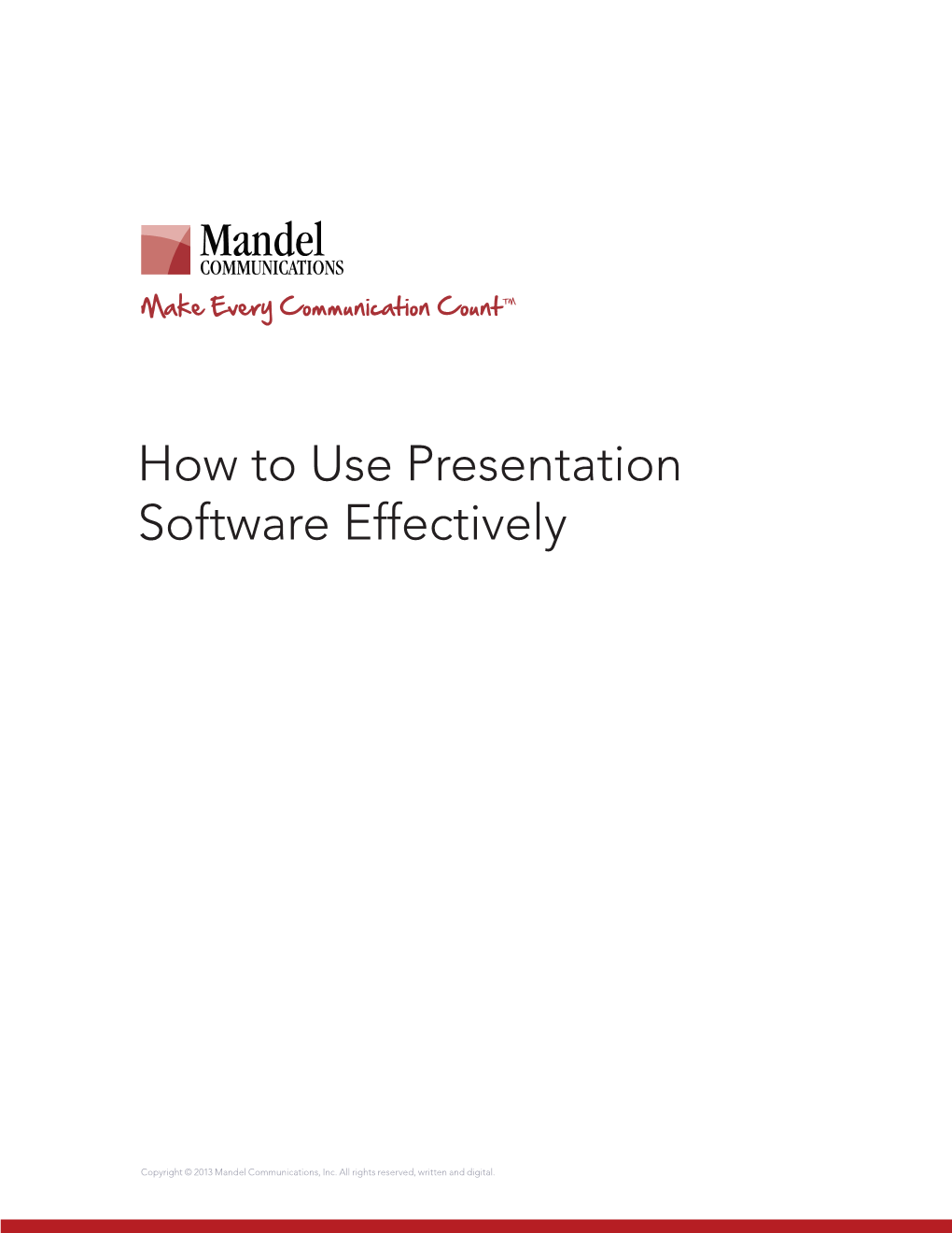 How to Use Presentation Software Effectively
