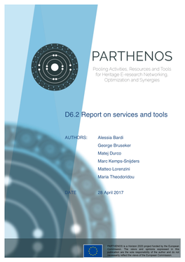D6.2 Report on Services and Tools