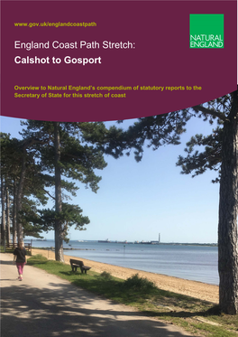 Calshot to Gosport | Overview Map A: Key Map – Calshot to Gosport